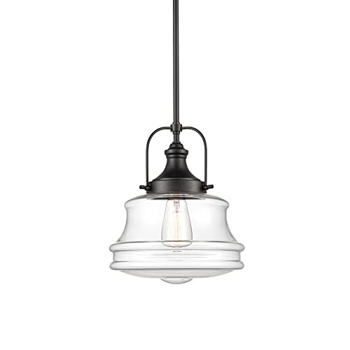 Industrial Pendant Light Fixtures Black Schoolhouse Hanging Light for Kitchen Island